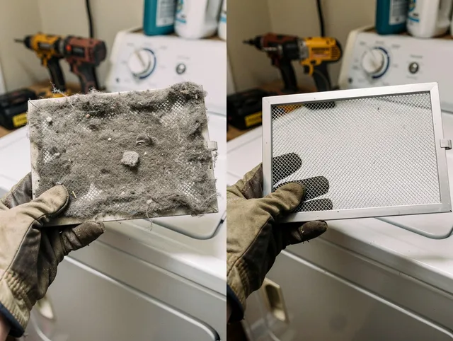 Professional lint trap cleaning by North Ridgeville Dryer Vent Cleaning in North Ridgeville