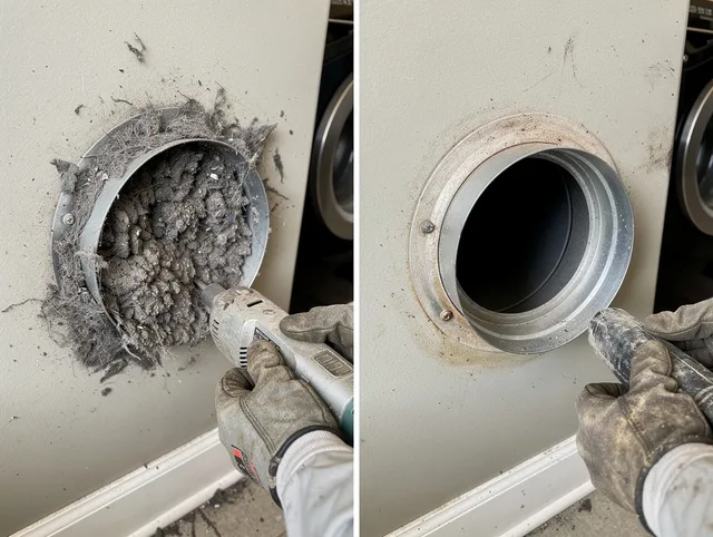 Professional clogged vent cleaning by North Ridgeville Dryer Vent Cleaning in North Ridgeville